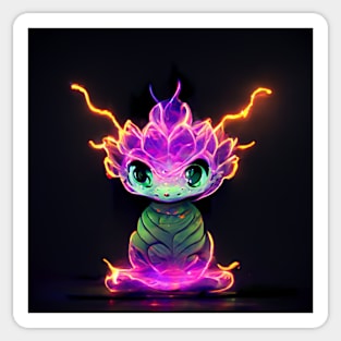 Cute Neon Dragon - best selling Sticker